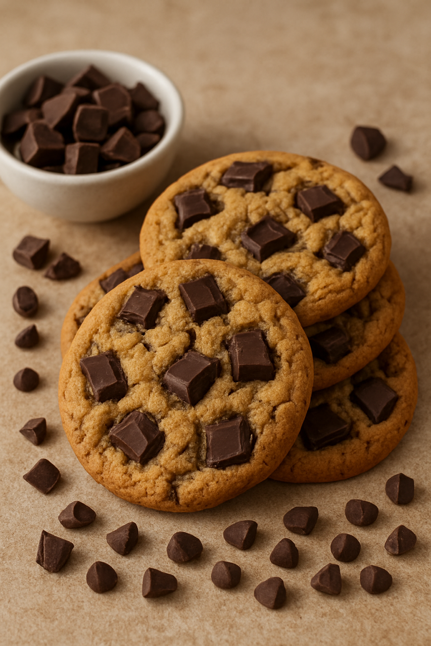Cookies chocolat noir et fleur de sel